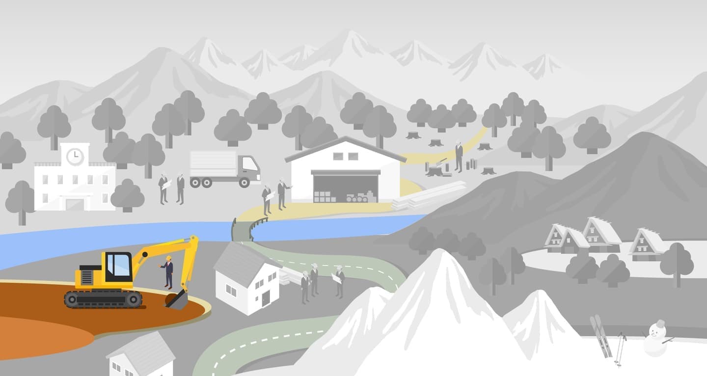 長田組 イラスト