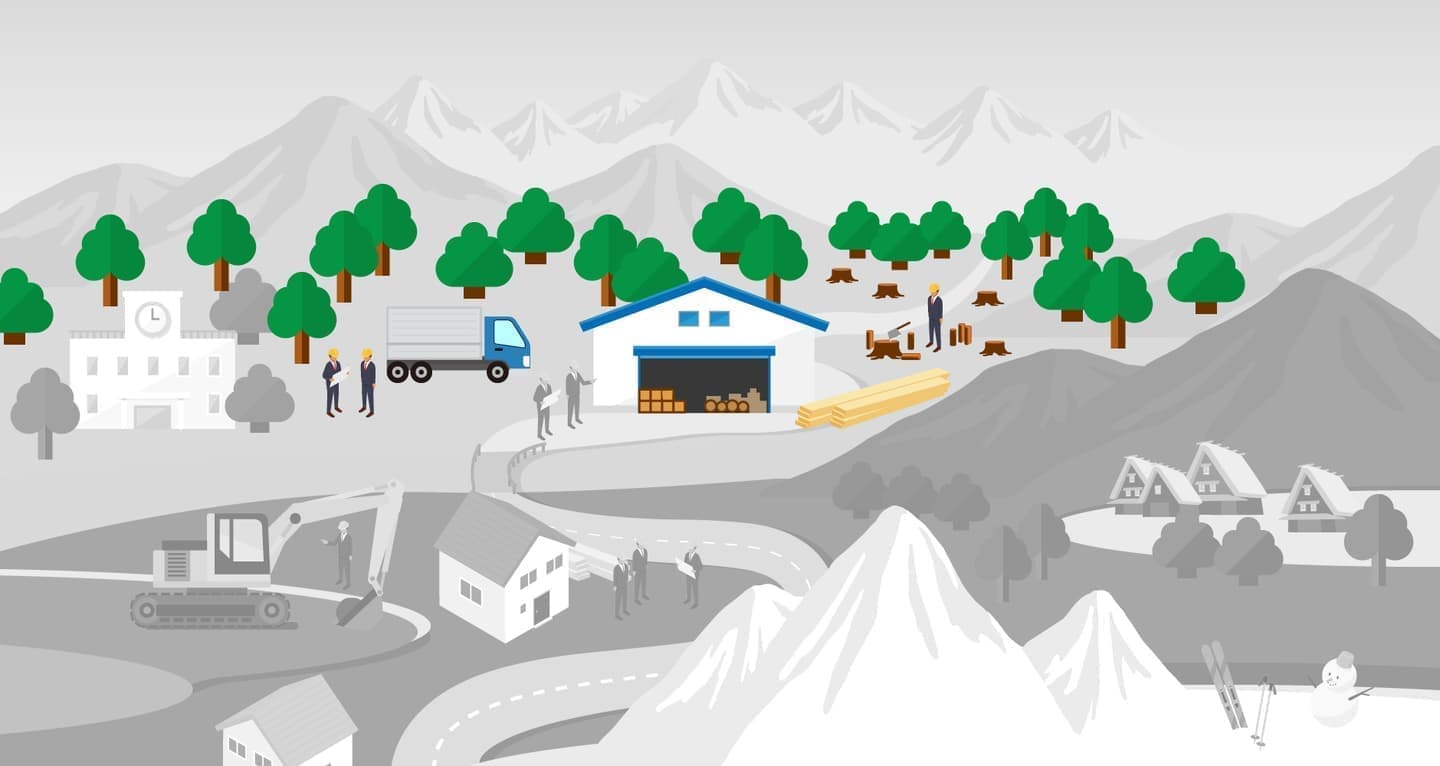 長田組 イラスト